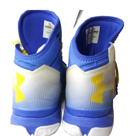 Under Armour Curry 2.5 Men's Size 8.5 Shoes Blue White Yellow OG Steph - Picture 5 of 7
